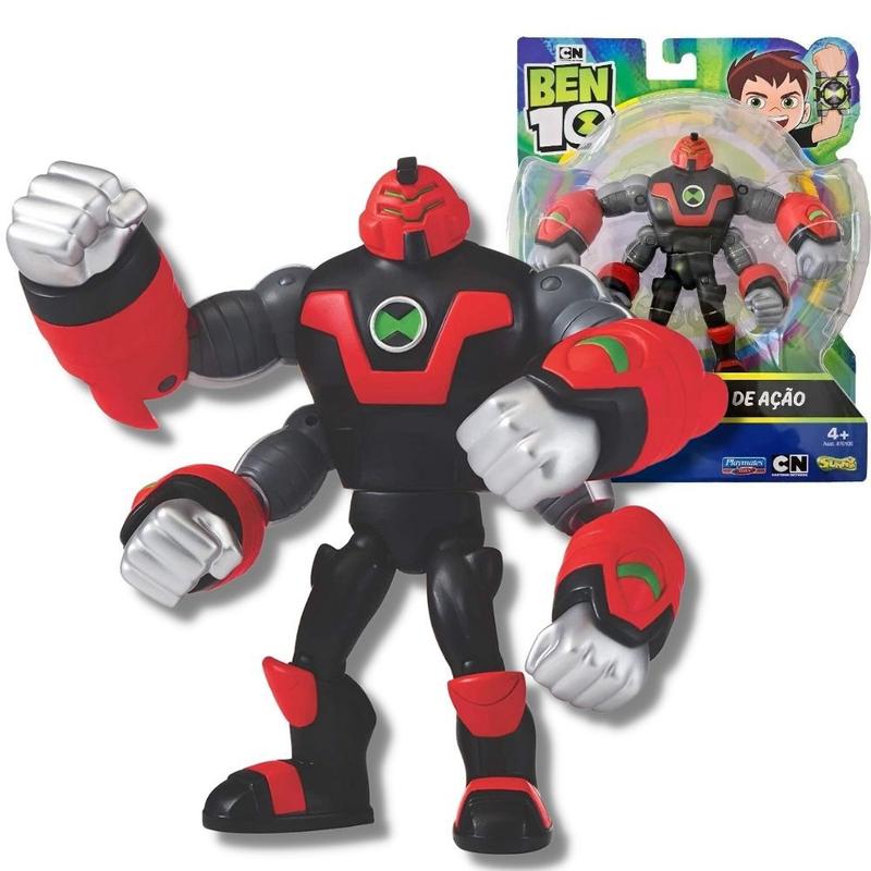 Boneco Ben 10 - Quatro Braços Armadura Omni Kix Figura Ação